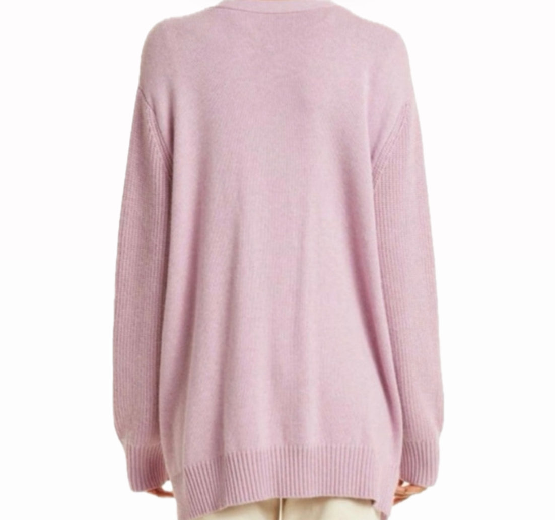ATM Oversize Shaker Stitch Cardigan - Hyacinth