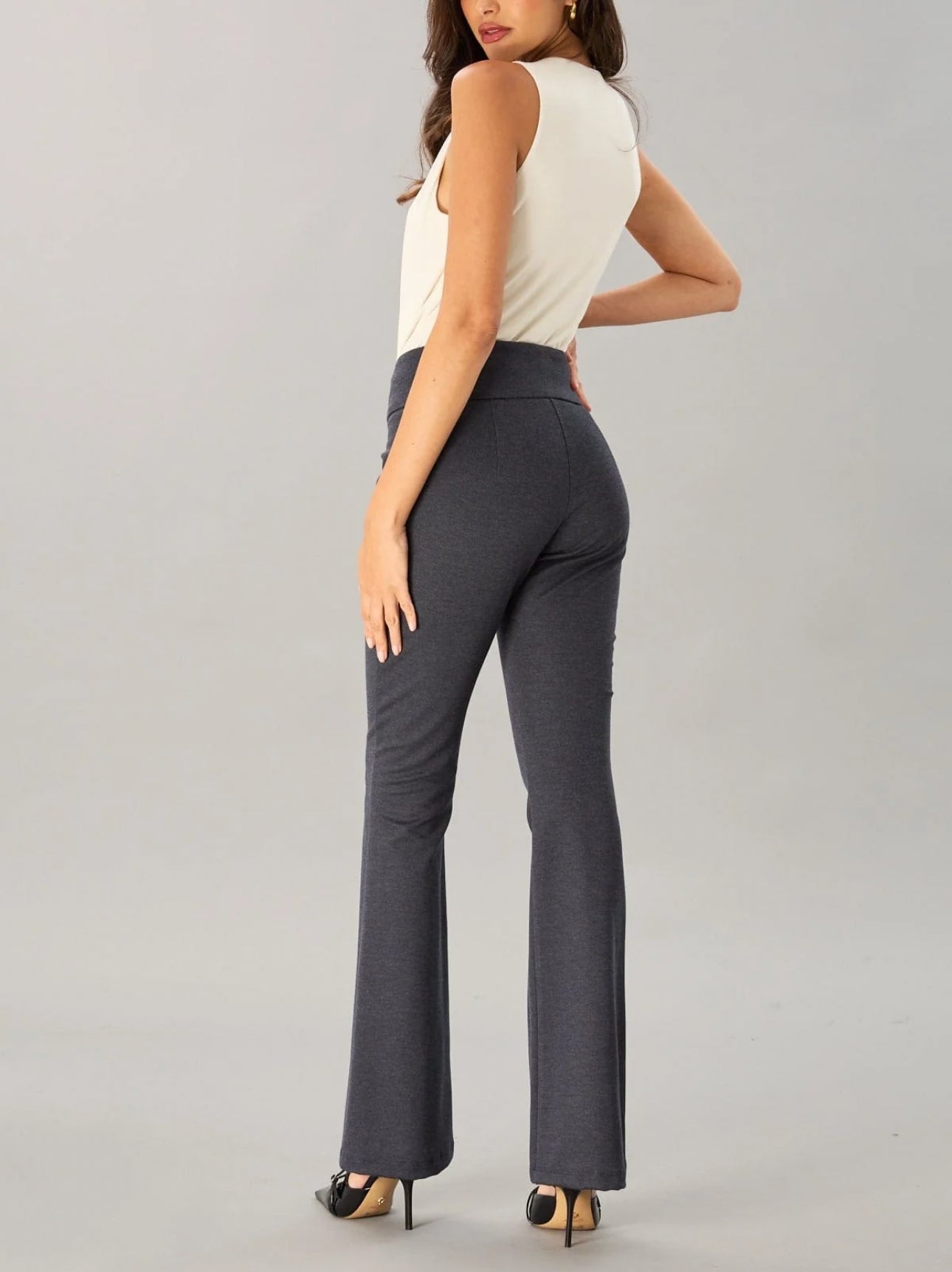 Lola & Sophie Smart Twill Fit'n'Flare Pant