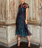 Alden Adair Rachel Dress - Holiday Plaid