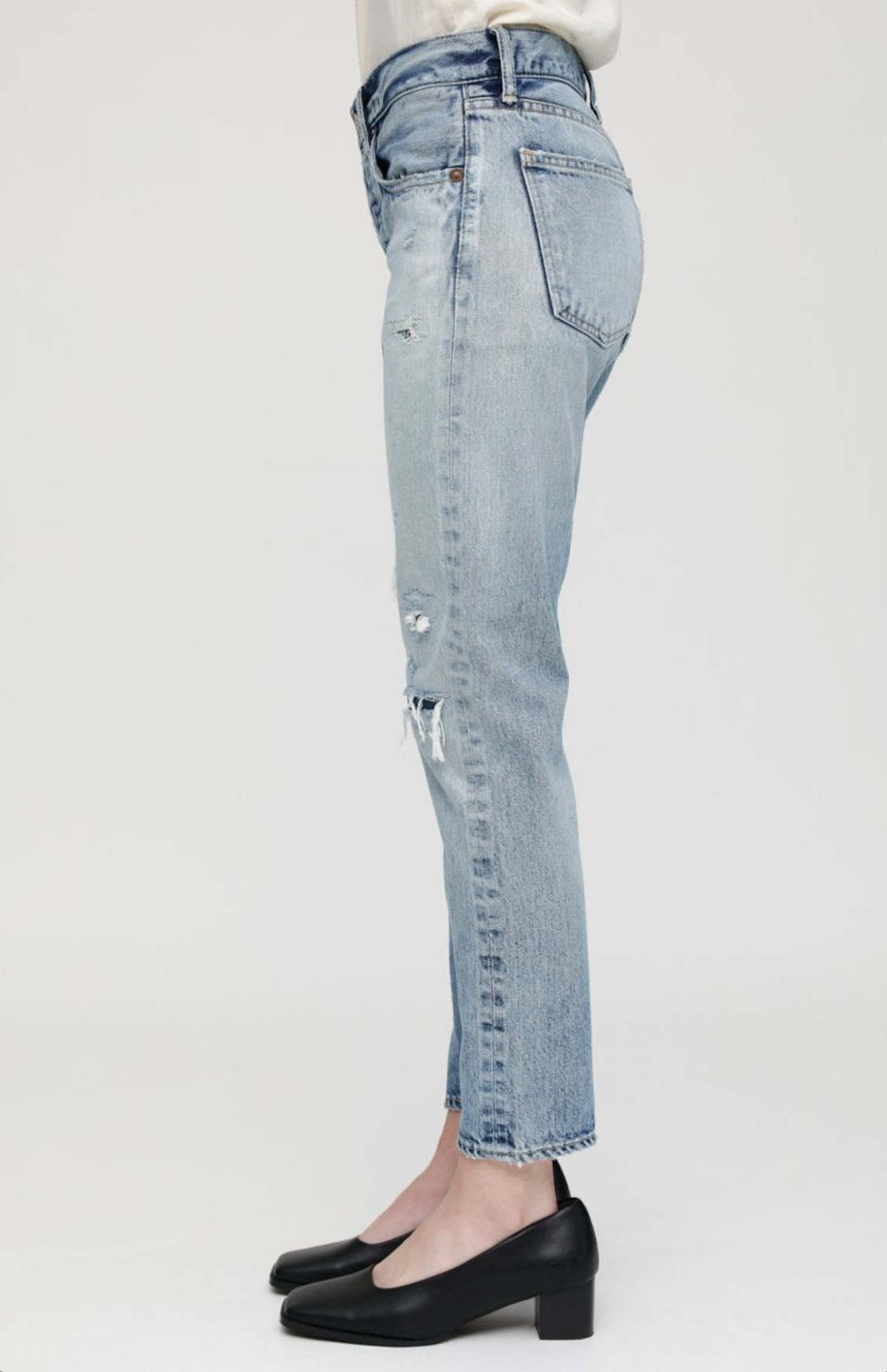 Moussy Vintage Chess Park Tapered Jeans - Blue 111