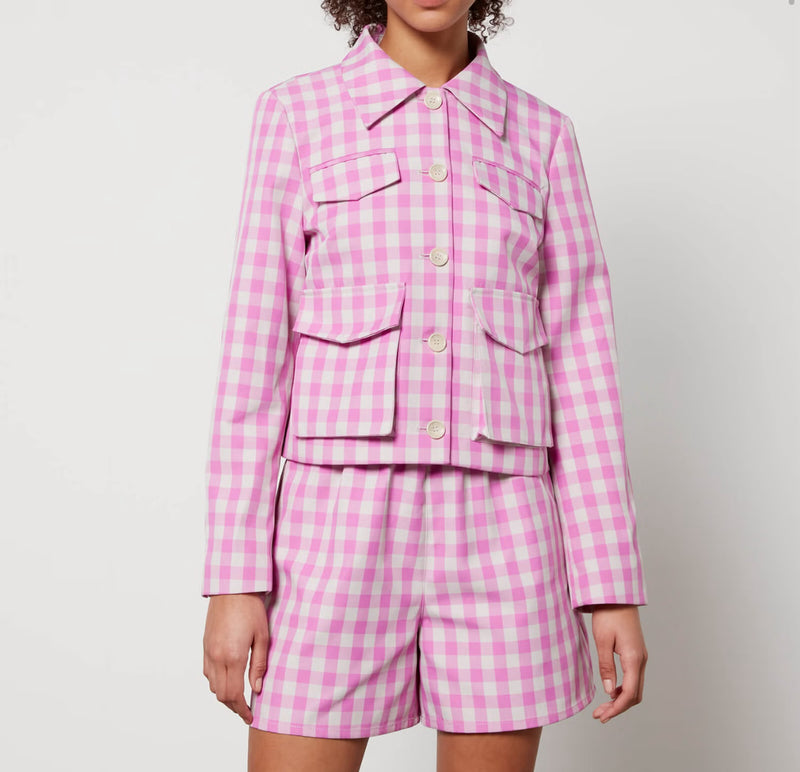 Baum und Pferdgarten Bijou Twill Jacket - Pink Copenhagen Check