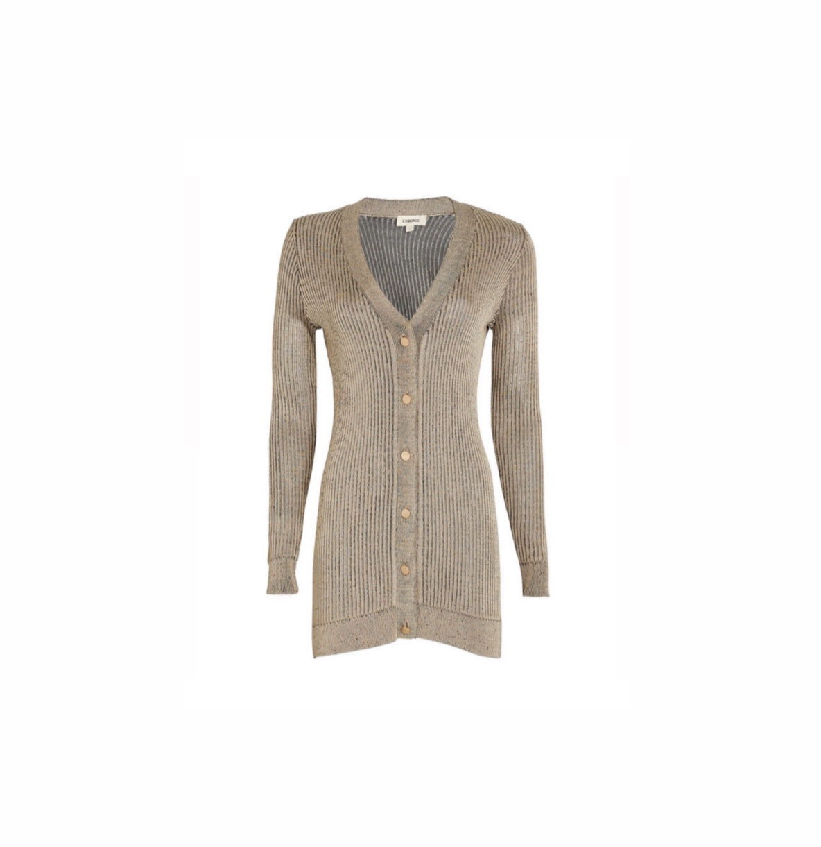 L'Agence Millie V-Neck Cardigan - Taupe
