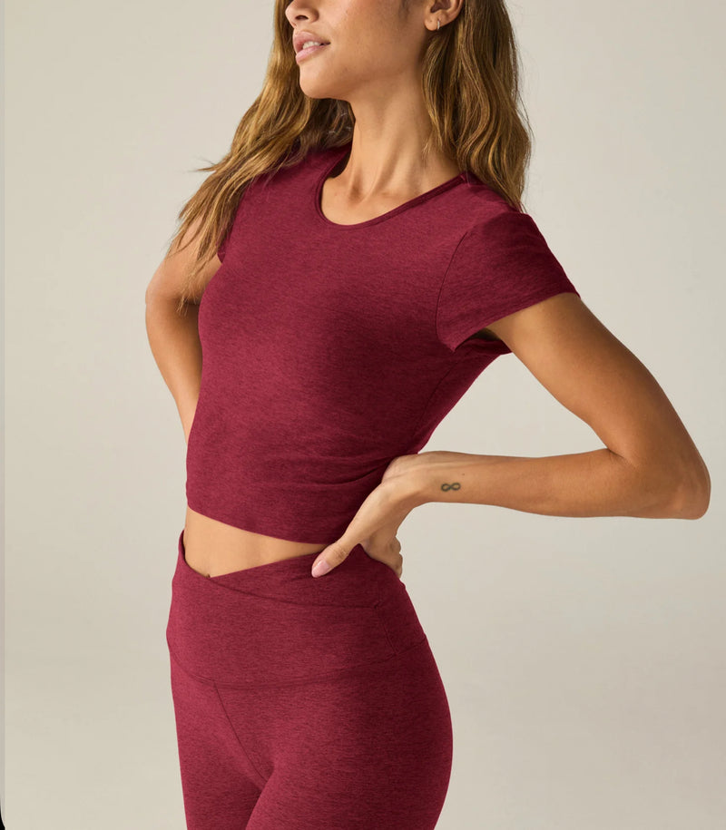 Beyond Yoga Featherweight Let Go Twist Back - Bordeux Heather