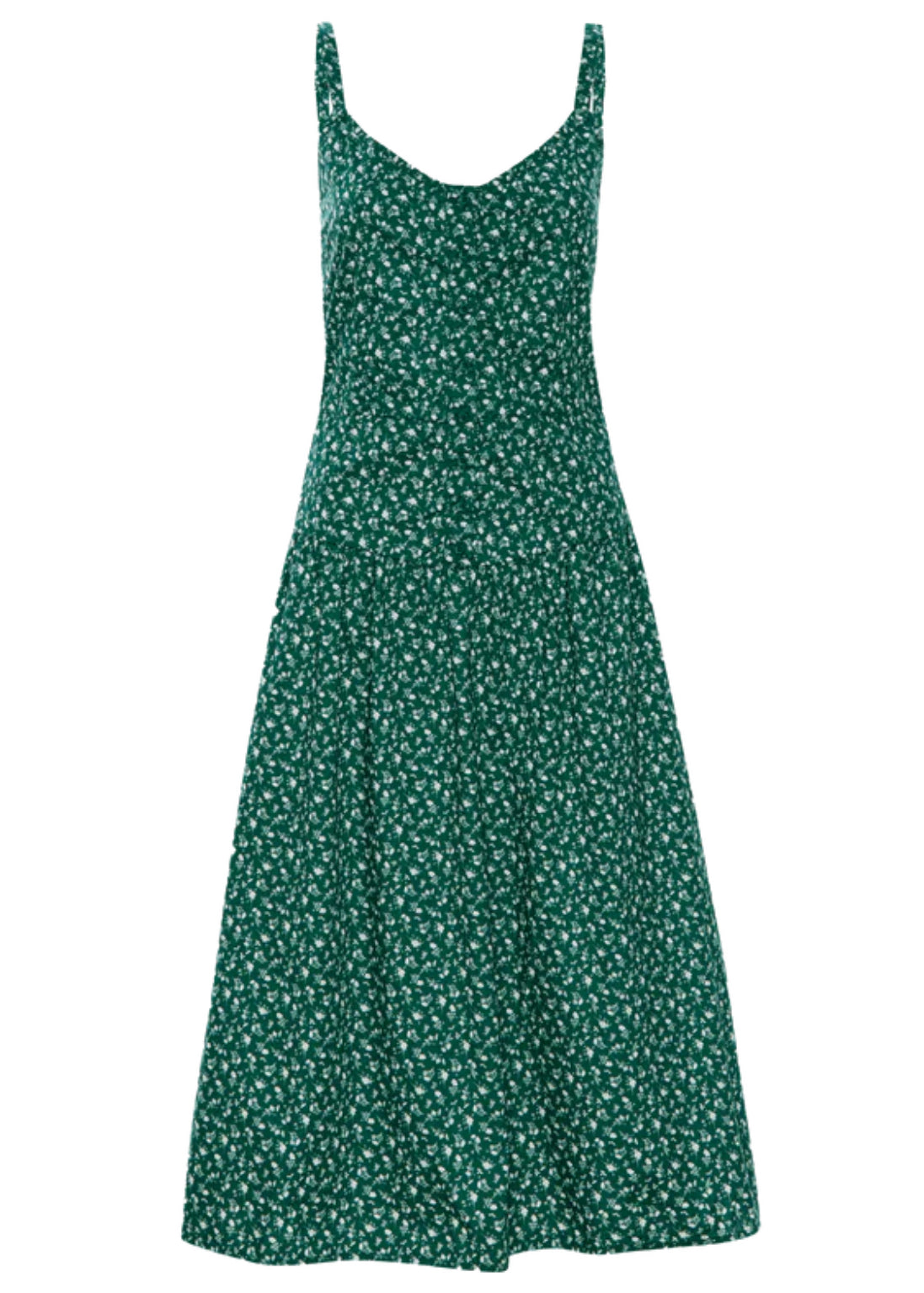 Nation Ltd Lucia Button Dress - Emerald Green