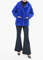 STAND STUDIO Marina Teddy Jacket - Electric Blue