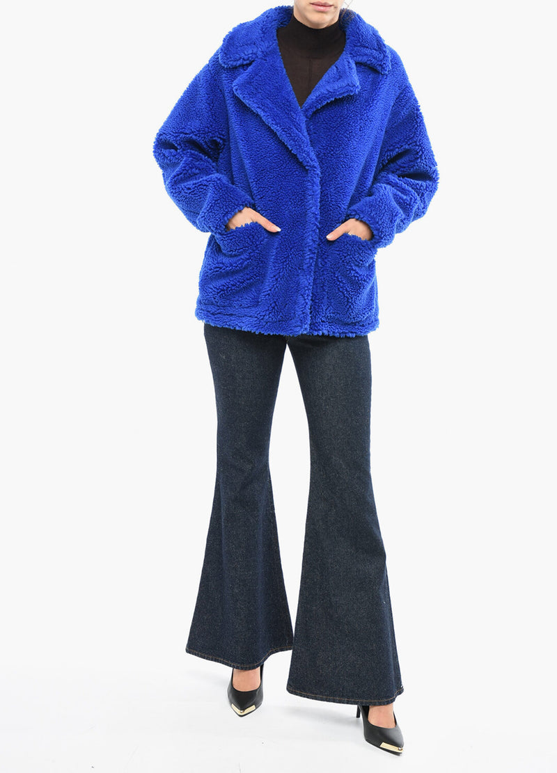 STAND STUDIO Marina Teddy Jacket - Electric Blue