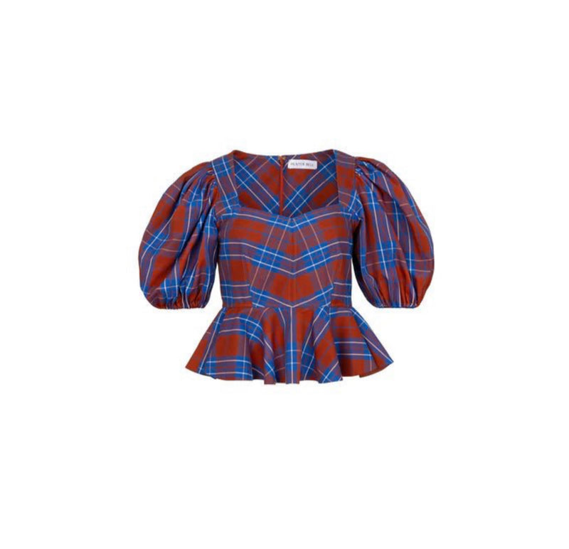 Hunter Bell Kaia Top - Stretch Plaid