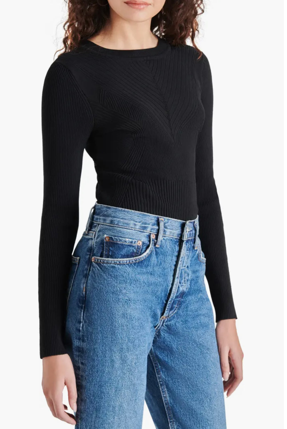 Steve Madden Xandra Rib Bodysuit - Black