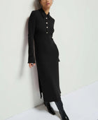 Nation Ltd Rennie Dress- Jet Black