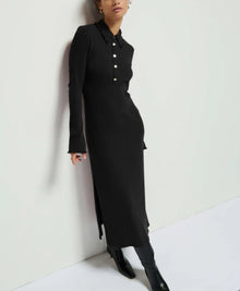 Nation Ltd Rennie Dress- Jet Black