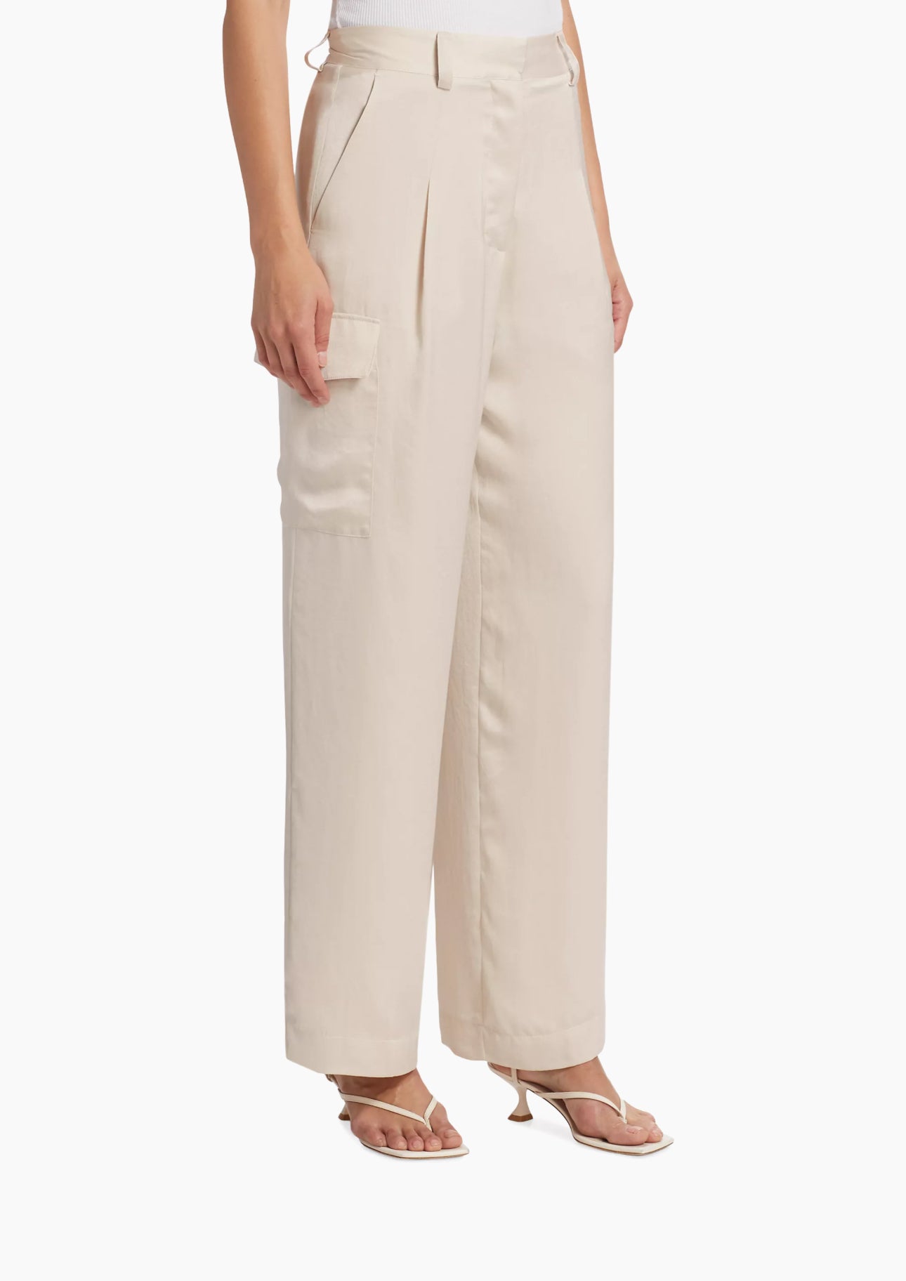 ba&sh Cary Straight-Leg Pants - Champagne