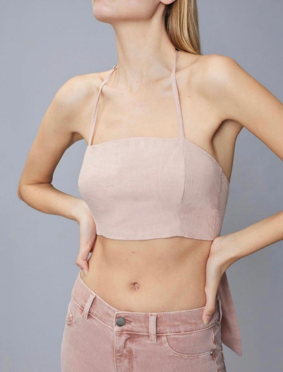 DL1961 Tie Back Top - Blush