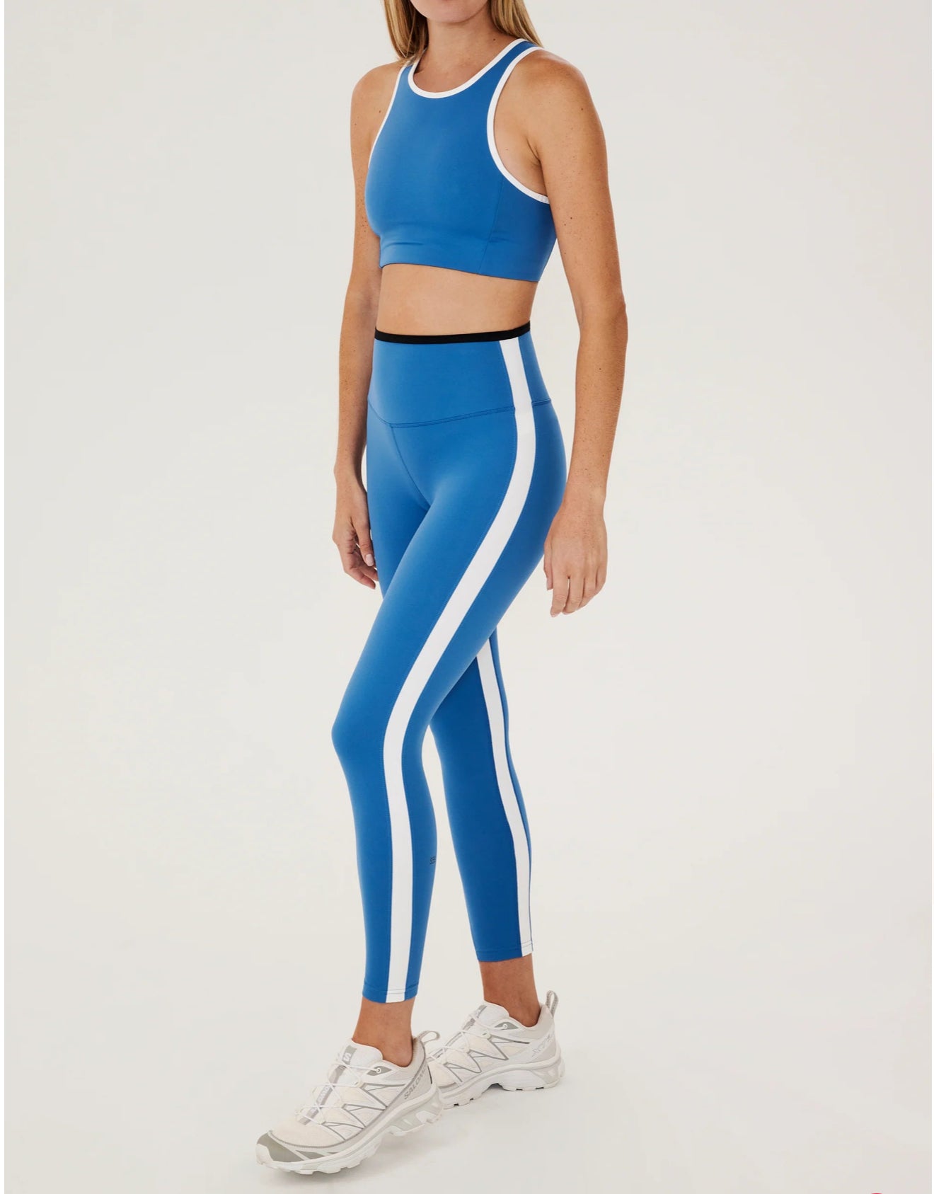 Splits59 Blake Rigor Bra - Stone Blue/White