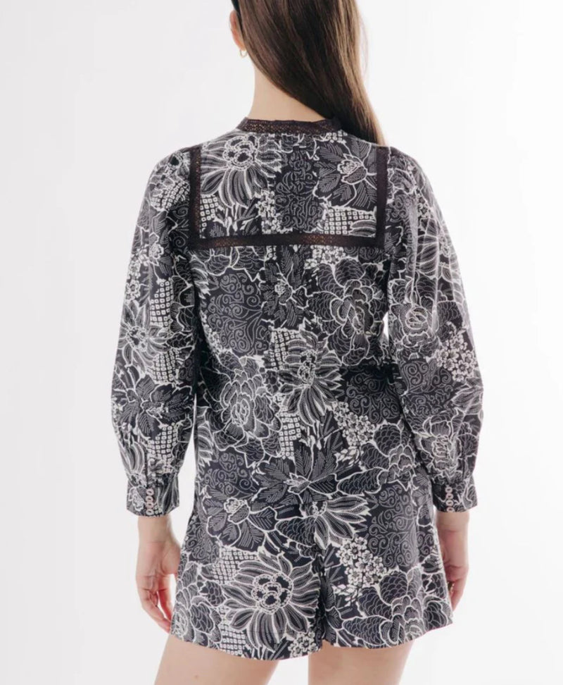 Love The Label Pearl Top - Posada Floral Print