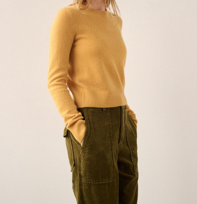 White + Warren Cashmere Puff-Sleeve Sweater - Sundial