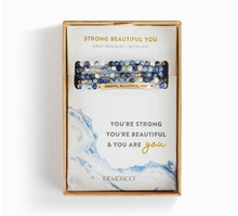 DEMDACO Strong-Beautiful-You Necklace/Bracelet - Blue Mix