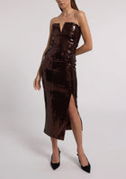 Generation Love Blaine Sequin Dress - Brown