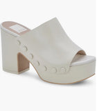 Dolce Vita Emol Platform Sandals - Ivory Leather