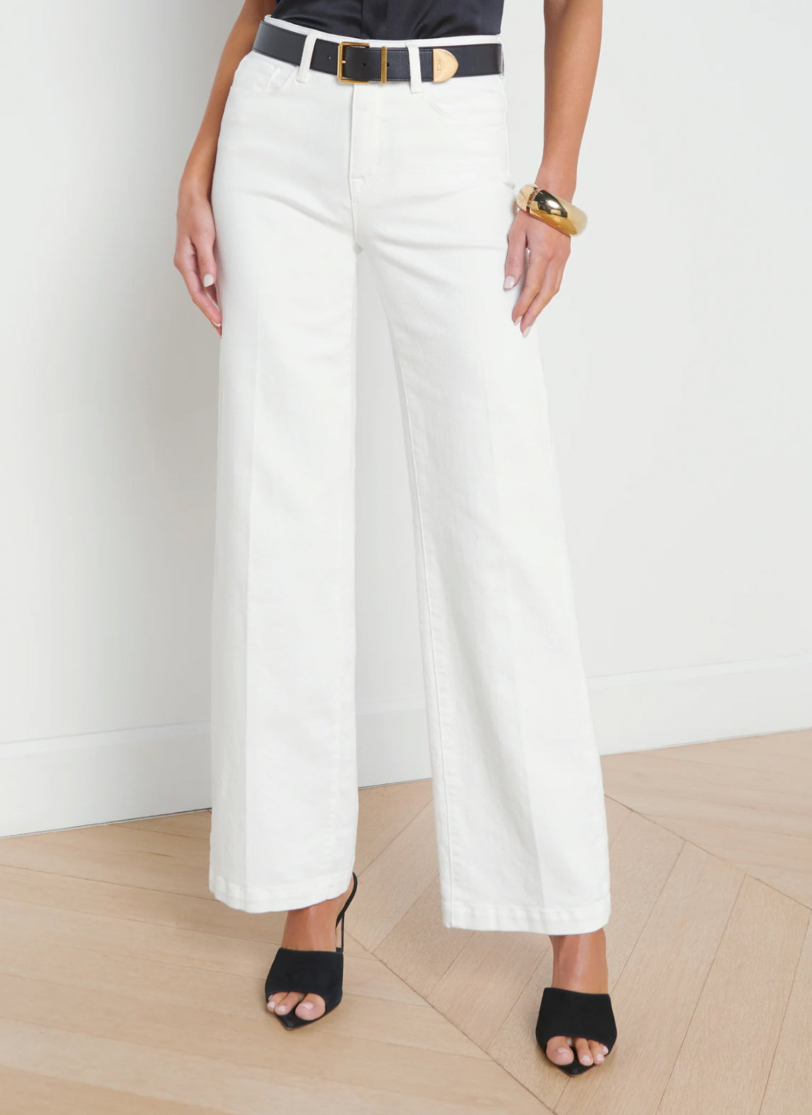 L’Agence Scottie Wide-Leg Jean - Blanc