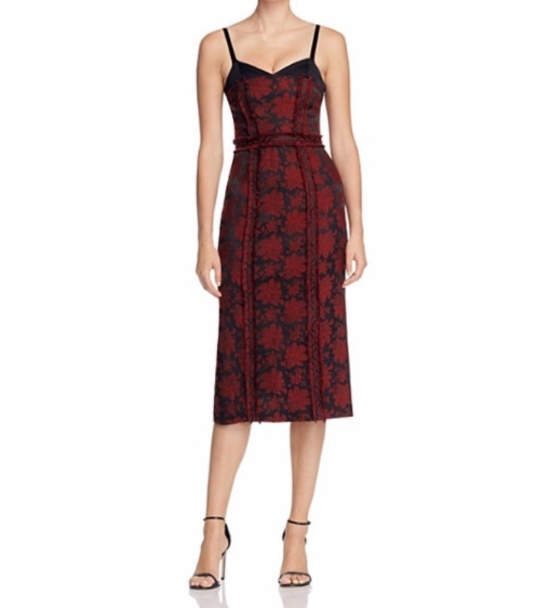 Cinq à Sept Marsolais Floral Jacquard Dress