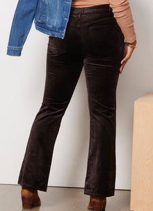 Citizens of Humanity Lilah Velvet High Rise Bootcut - Brown Pony