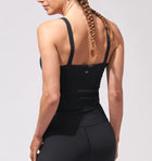 Thrive Société Rib Bra Tank - Black