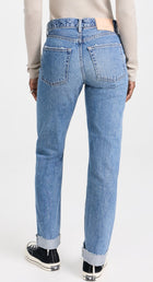 Moussy Vintage Seagraves Straight Leg Jeans - Light Blue