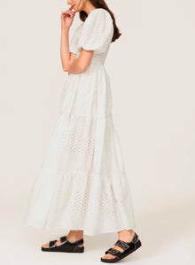 MILLE Maja Dress - Pearl Eyelet