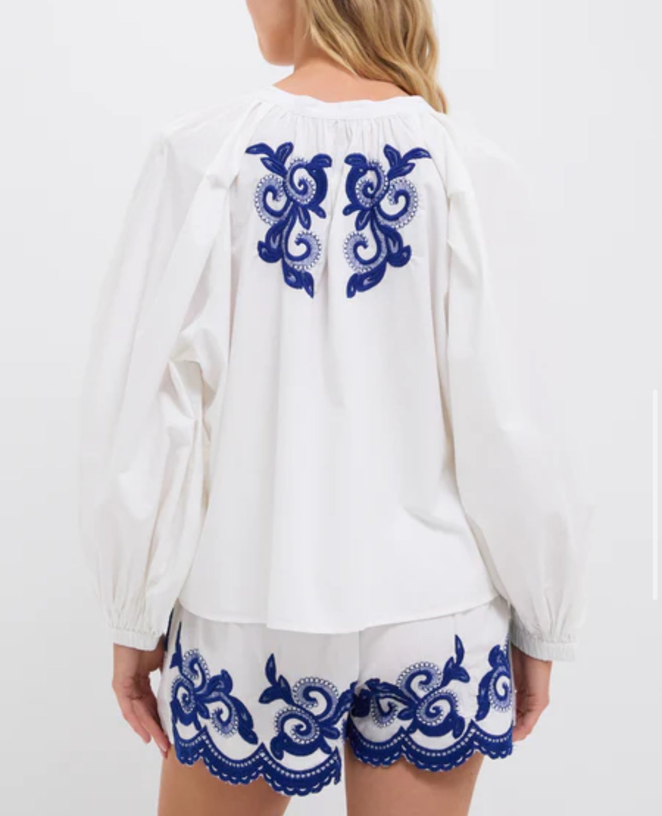 The Shirt by Rochelle Behrens The Navy Detail Minka Shirt