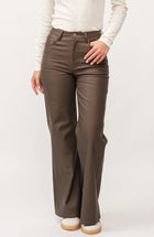Dear John Fiona Wide Leg Pant - Toasted Coconut Vegan Leather