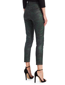 7 For All Mankind Snake Print High-Rise Skinny Ankle Jeans