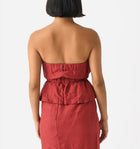 POSSE Aurelia Strapless Top - Rust