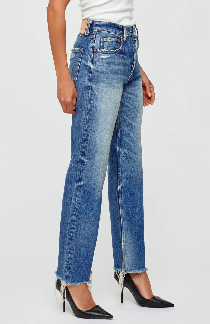 Moussy Vintage Ridgecrest Wide Straight - 110 Blue
