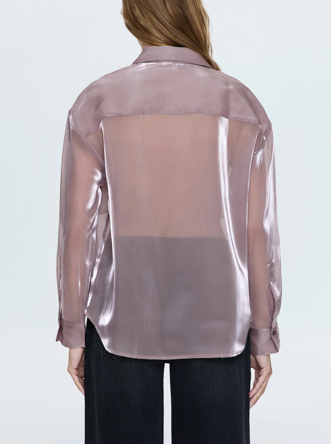 Pistola Miranda Sheer Shirt - Pink Plum