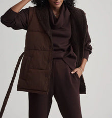 Varley Lanville Reversible Gilet - Chestnut/Coffee Bean