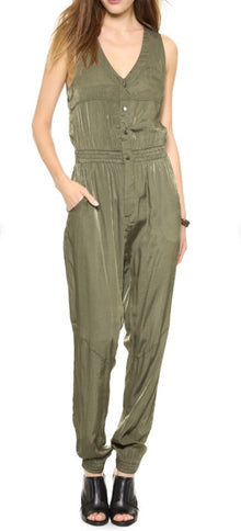 ONE by one teaspoon Aston Utility Jumpsuit - Khaki