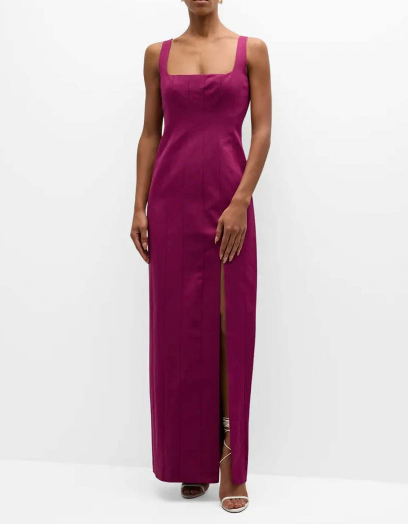 STAUD Portrait Dress - Syrah