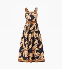Shoshanna Kora Dress - Navy Khaki Multi