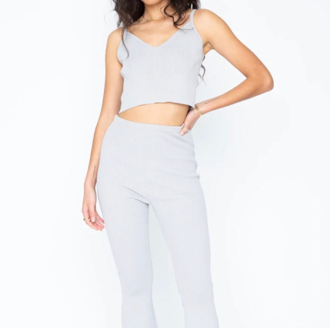 Callahan Knitwear Jenn Cardi Set - Perfectly Pale
