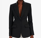 A.L.C. Carlyle Cut-Out Twill Blazer - Black