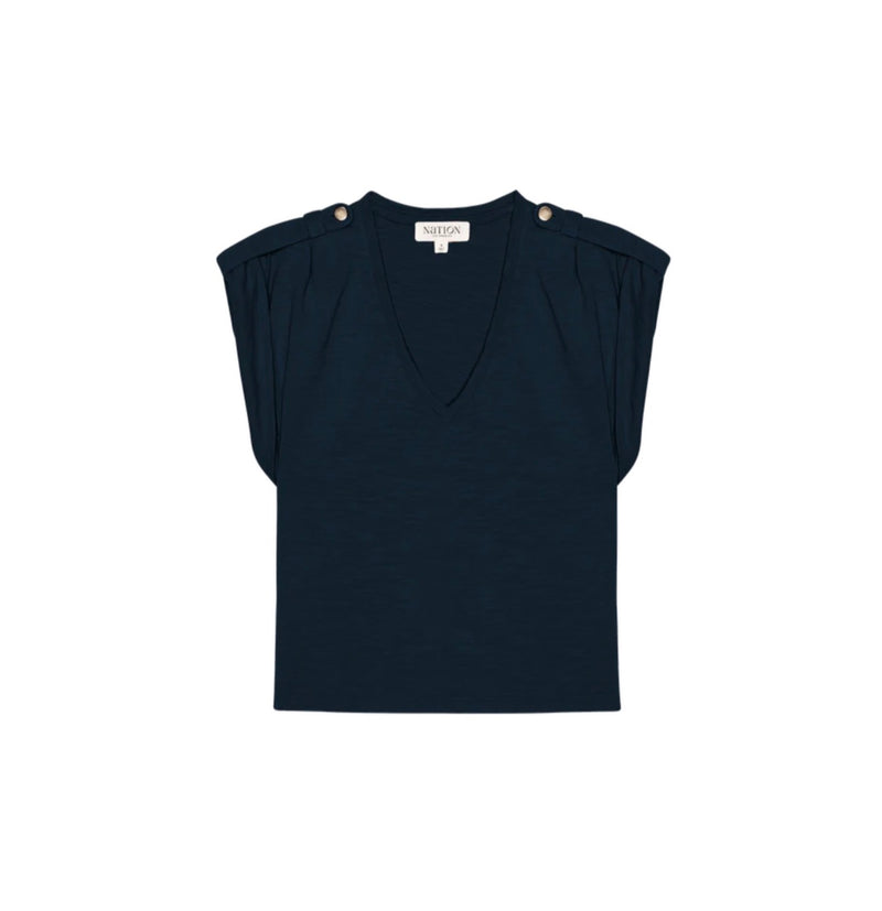 Nation Ltd Cooper V-Neck Tank - Night Sky