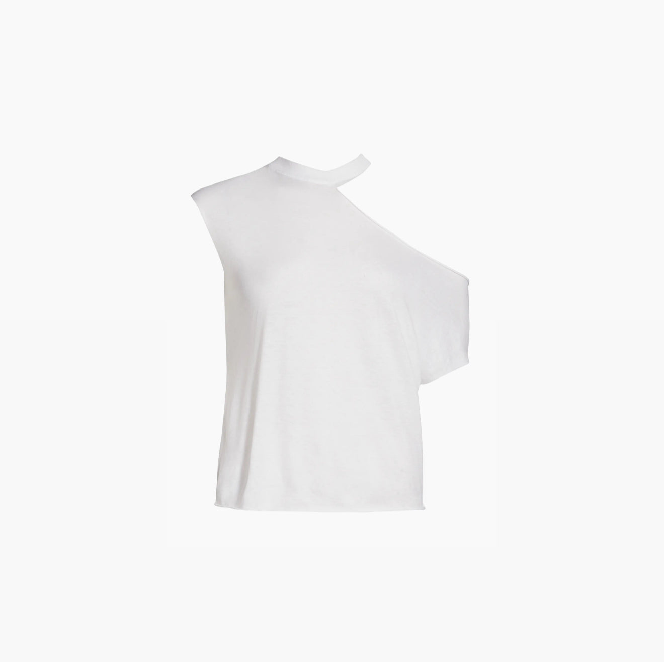 RtA Axel Cutout Cotton & Cashmere T-Shirt- White