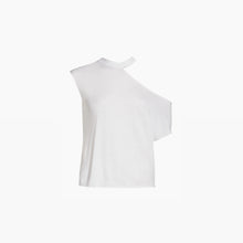 RtA Axel Cutout Cotton & Cashmere T-Shirt- White
