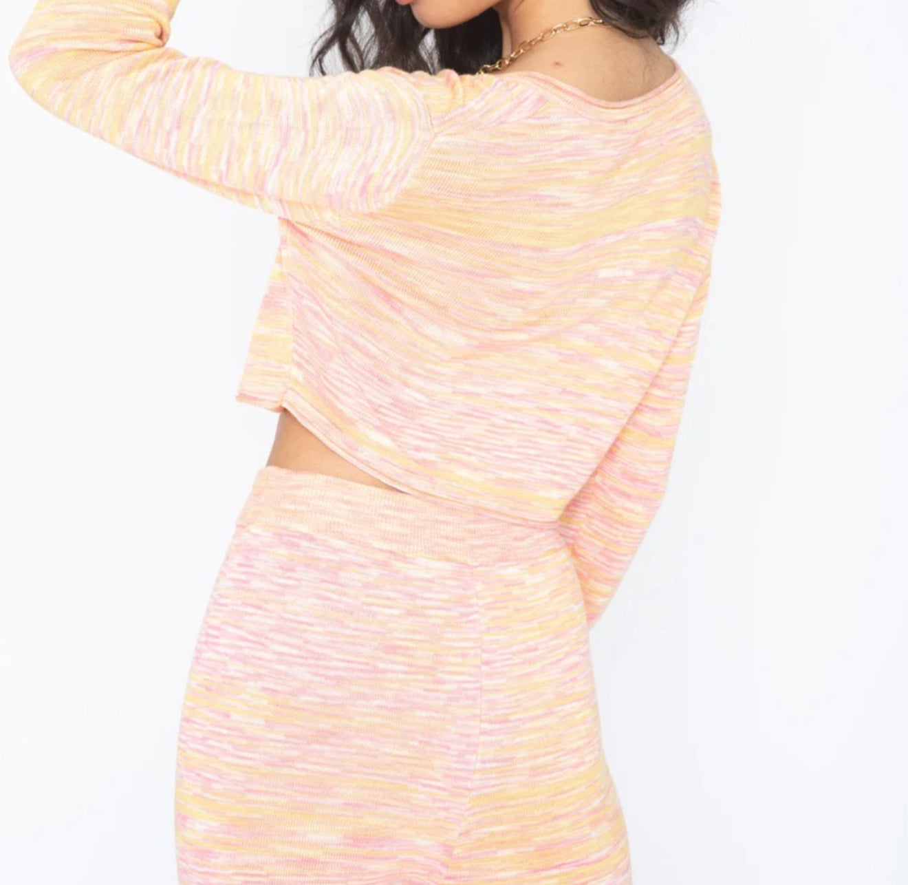 Callahan Knitwear Cara Cardi - Mango Space Dye