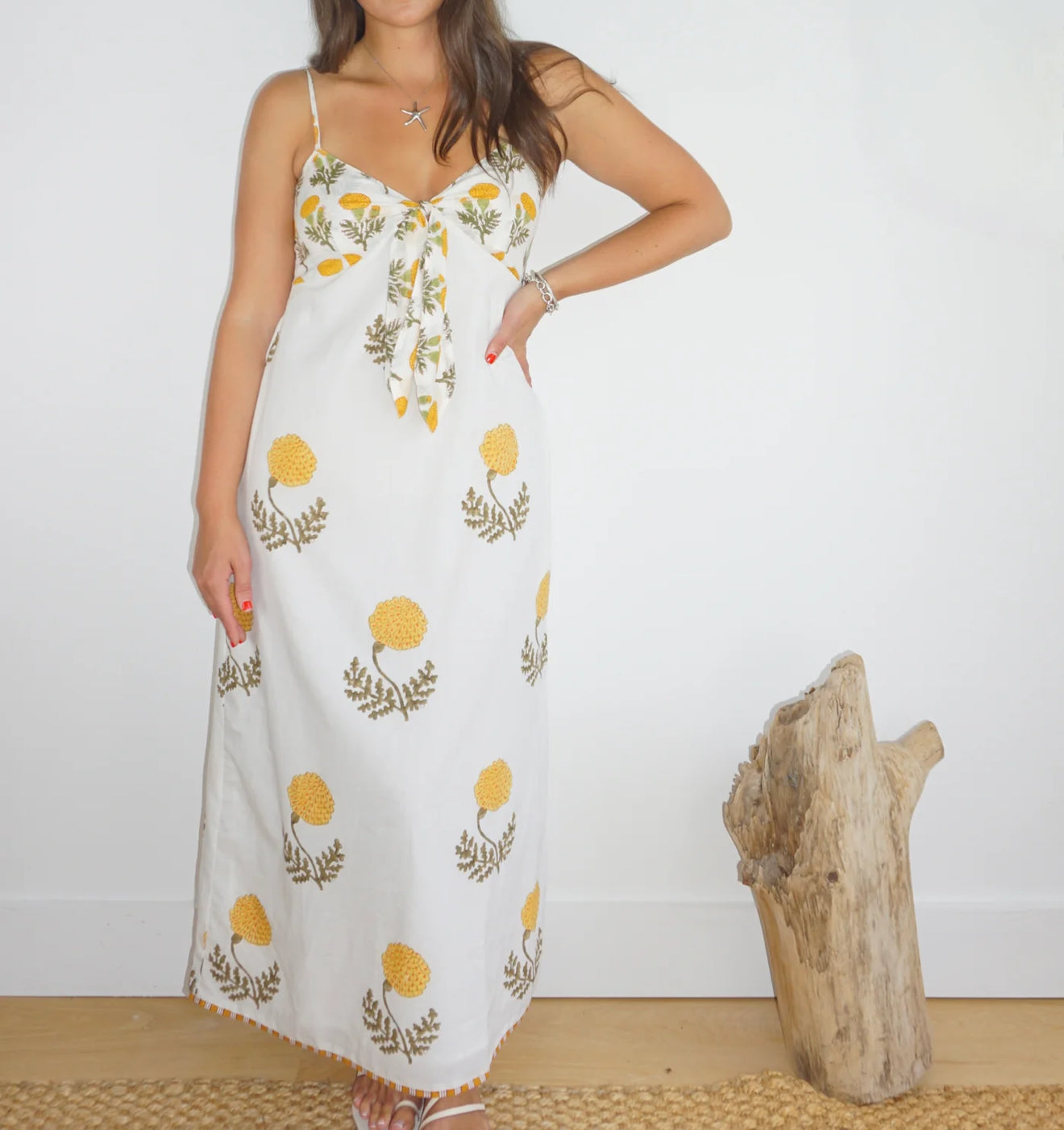 NIBI MTK Farrah Slip Dress - Marigold