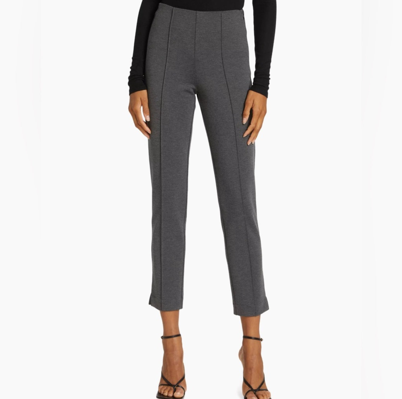 ATM Stretch Ponte Pants - Heather Charcoal