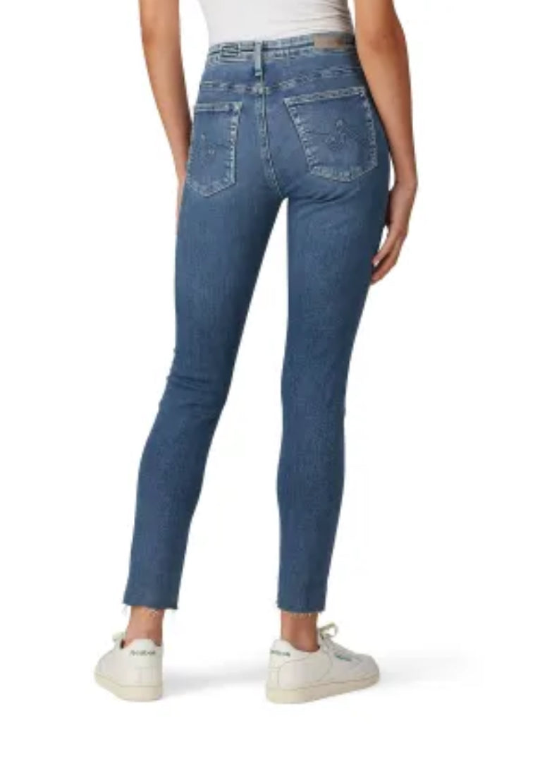 AG Jeans The Farrah High Rise Skinny Ankle - Mastic