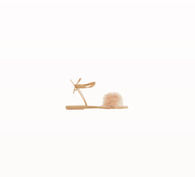 Ancient Greek Sandals Choros Marabu Feather Leather Sandal - Beige