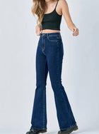 HIDDEN JEANS HAPPI HR CLEAN STRETCH FLARE JEAN