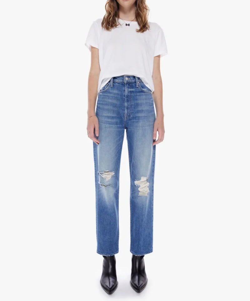 MOTHER Superior High-Waisted Study Hover Jeans - Something to Reveal